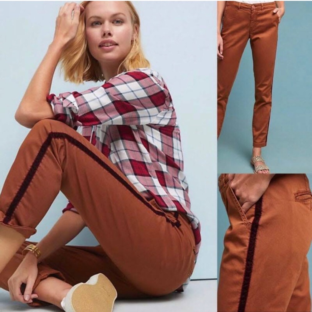 Chino by Anthropologie Rust Pants